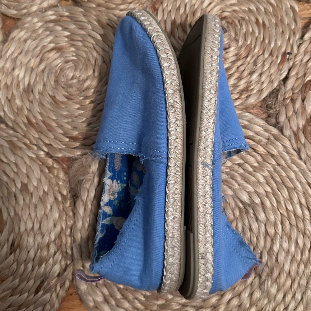 Vionic Laguna Blue Espadrille Canvas Slip On Shoes 7 - Picture 3 of 8